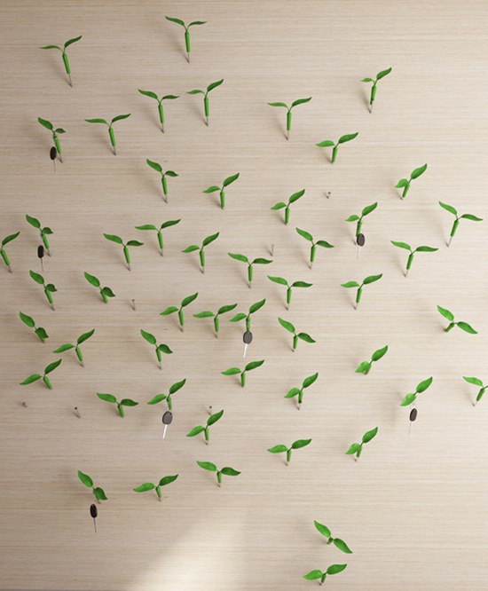 Листочки Leaf Cover: прячем гвозди на стенах