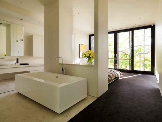 Дизайнерский тренд: ванна в спальне