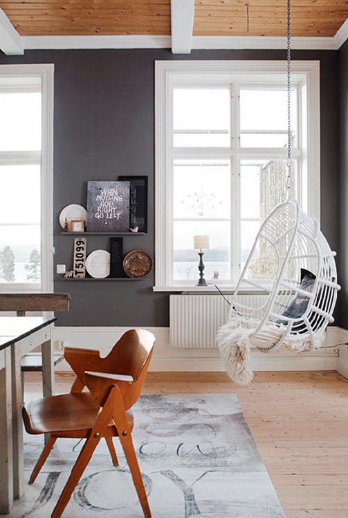 Подвесные кресла в декорировании интерьера и экстерьера