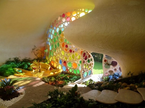 Дом-раковина, безопасный для окружающей среды (Мексика)