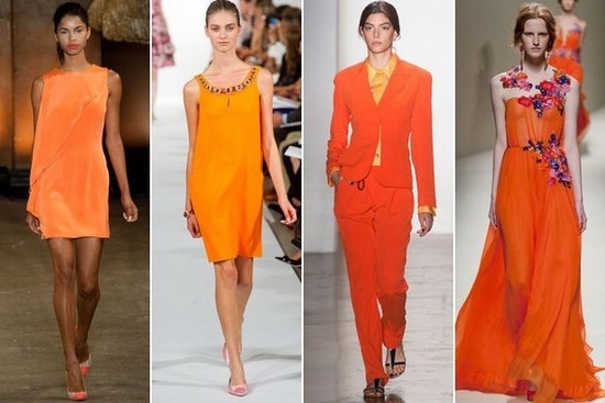 В моде оранжевый цвет